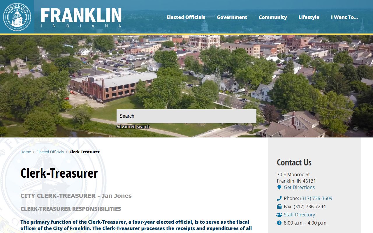 Franklin city clerk resource for divorce decree records in Johnson County Indiana