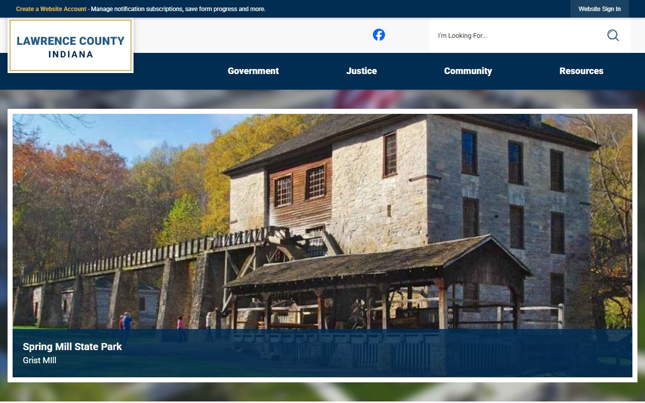 Indiana Judicial Branch Lawrence County page for divorce decree records in Lawrence County Indiana