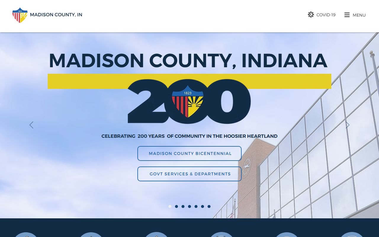 Madison County Clerk of the Circuit Court page for divorce decree records in Madison County Indiana